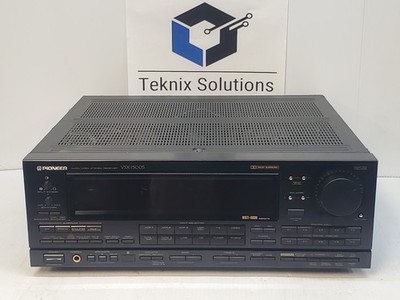Black Vintage 1989 Pioneer VSX-7500S Audio Stereo Receiver turns
