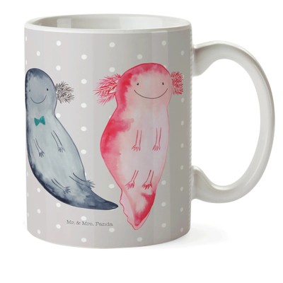 Kindertasse Axolotl Freundin - Geschenk Reisebecher Schwanzlurch Molch Lurch