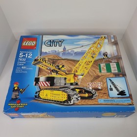 LEGO City Crawler Crane 7632 Complete 481 Piece Set w/ Box and Instructions 2009
