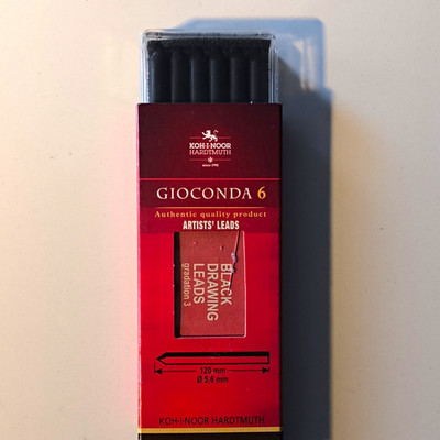 Koh-I-Noor Hardtmuth Gioconda 4865 Fallminen 5,6 mm 3B Schwarz 6 Stk