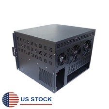 For 6 Graphics Card Miner Open Air Mining Rig Coin Frame Case w/ 10 Fan
