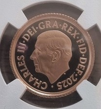 2025 Royal Arms Proof Half Sovereign graded PF 70 Ultra Cameo