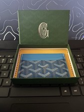 Goyard Authentic Card Holder Saint Sulpice Wallet Blue Brand New with Box 2025
