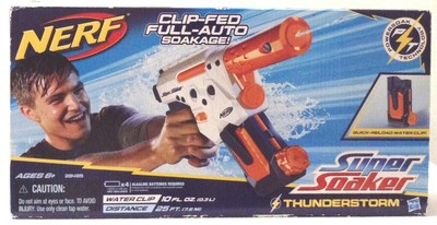 Nerf Super Soaker Thunderstorm Motorized Full Auto Clip Ebay