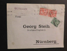 1913 Cover From London England to Nuremburg Germany