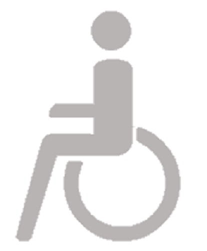 Nota adesivo sedia a rotelle disabili per auto porta finestra parete sticker - Foto 4 di 4