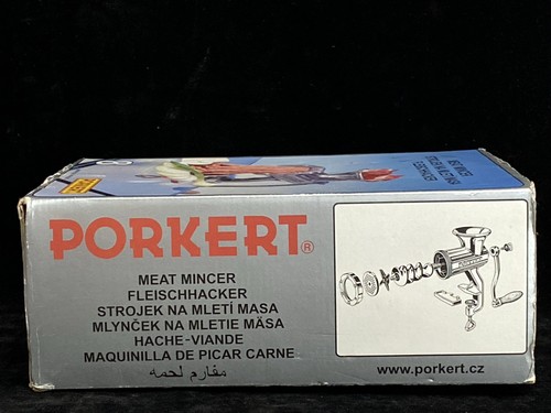 PORKERT MEAT MINCER GRINDER #8 Deluxe Set Mountable Sausage Maker NOS SFC - 第 4/6 張圖片