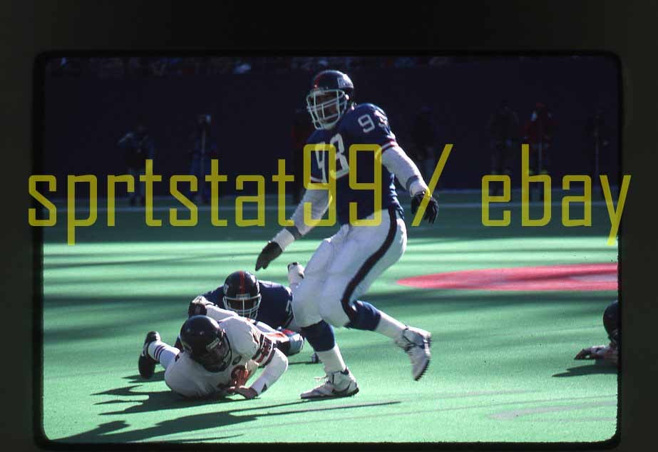 1990-91 NY Giants vs Chicago Bears - Mike Fox #93 - NFL Playoffs 35mm Slide 9456