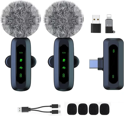 XIXIXIAXIA Mini Wireless Lavalier Microphone for Android and Iphone, Ios Devices - Noise Re