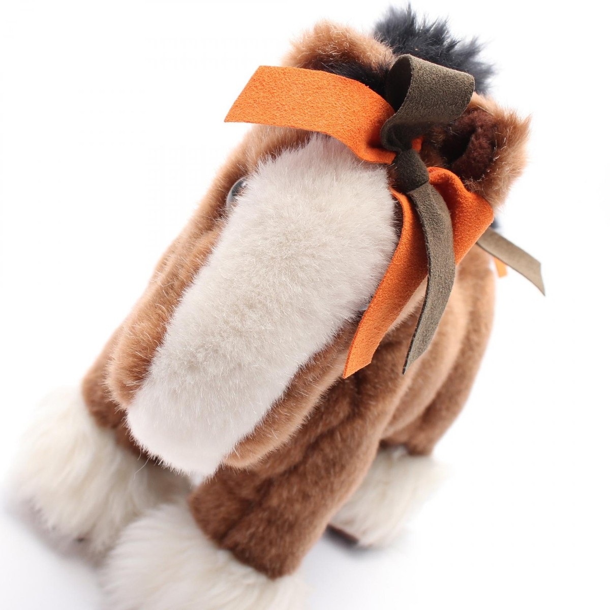 HERMES Elmy PPM stuffed animal soft toy Suede acrylic Brown