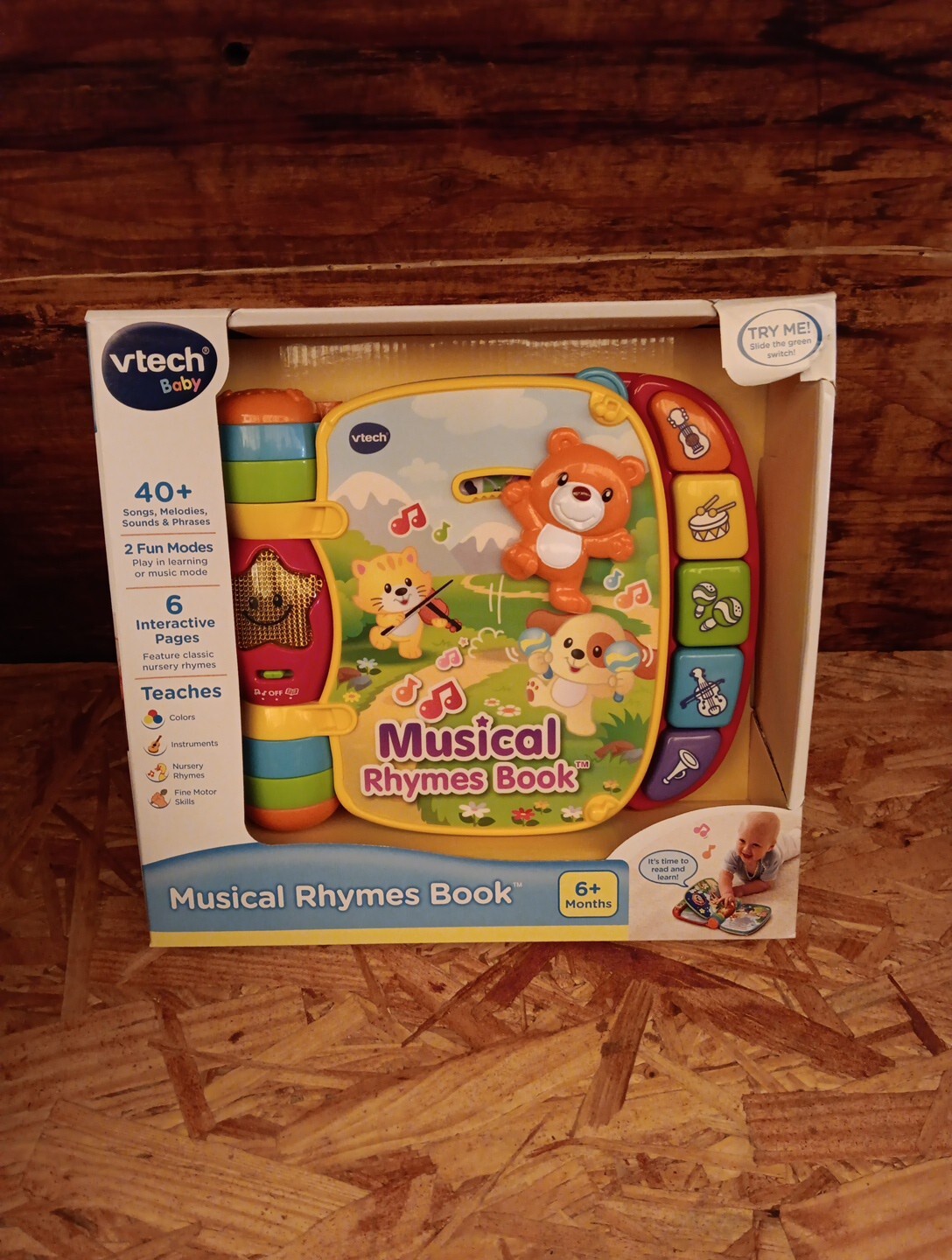 VTech Baby Musical Rhymes Book 6 Months 40 Songs Melodies Sounds 