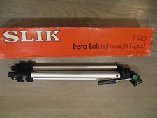 NIB Slik Insta-Lok Lightweight Tripod  T-910 Made In Japan New With Box Vintage