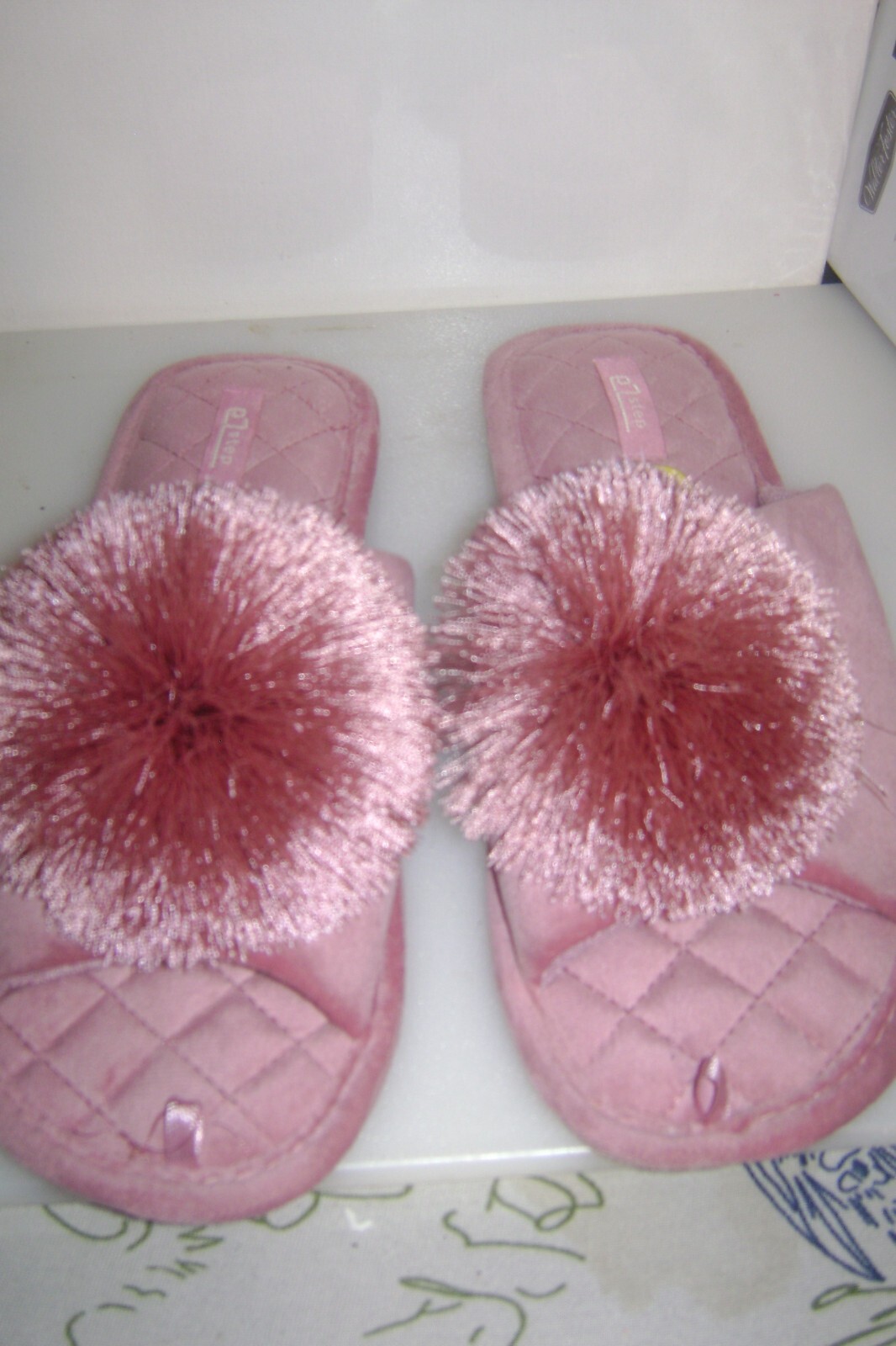 SAOLA BELLISSIME PANTOFOLE CASA suola rigida base trapuntata morbida e top tono rosa 10 tg