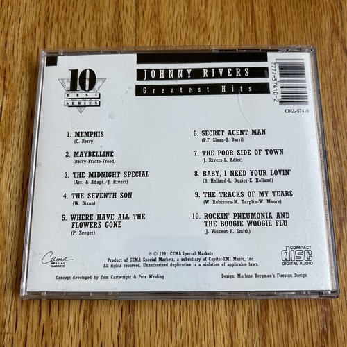 Johnny Rivers Greatest Hits CD (10 Best Series) - 第 4/4 張圖片