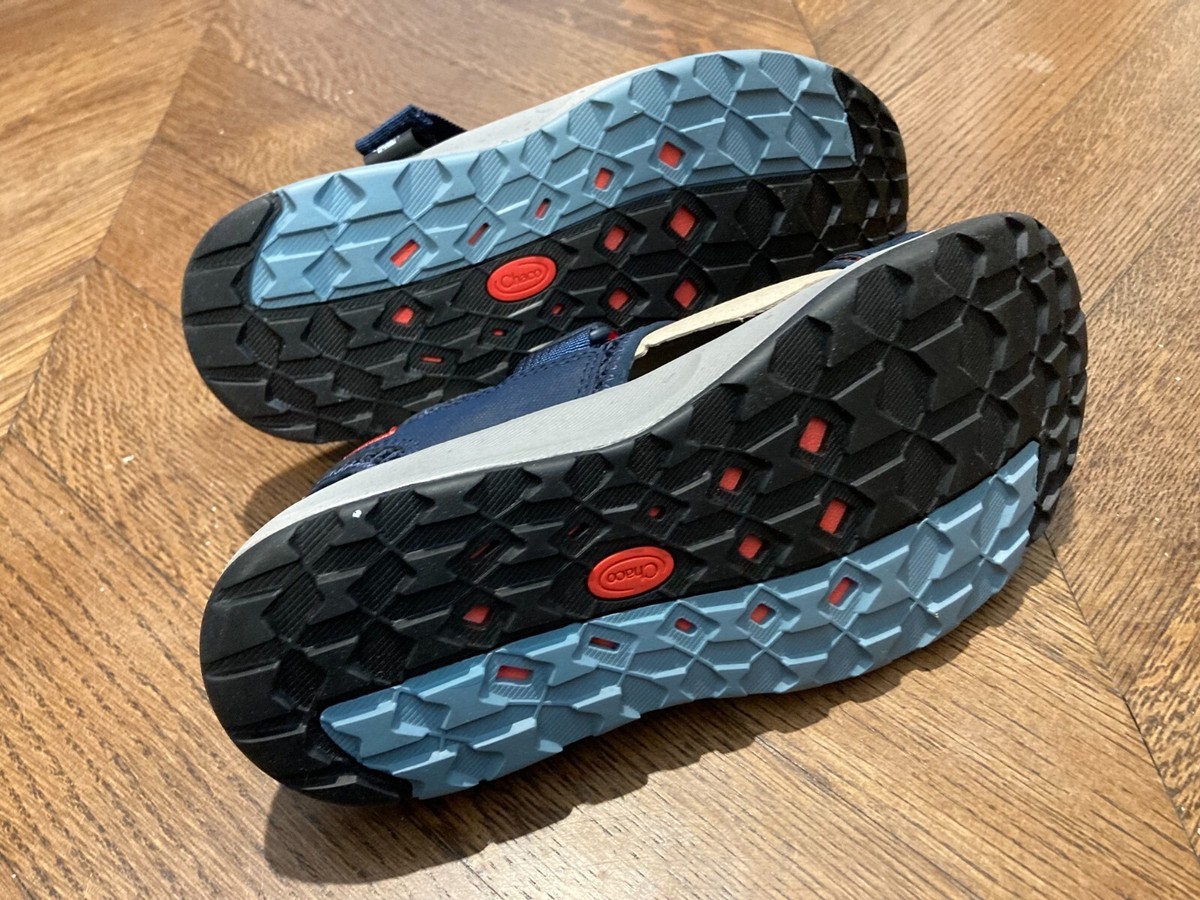 Chaco Odyssey All Terrain Sport Sandals Mens 10 Blue Mesh Closed Toe Hiking Chaco Odyssey Closed Toe Hiking Sandals Navy | Mercari main image 3