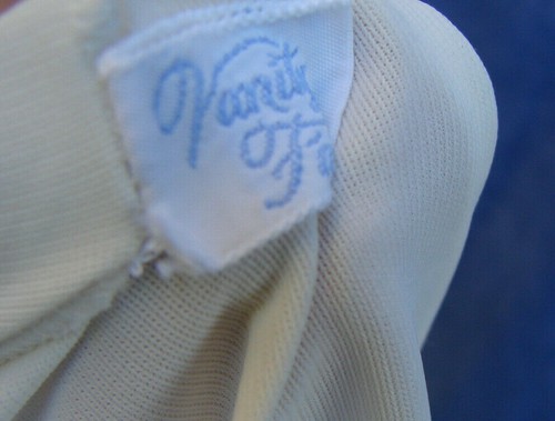 Camisola vintage años 60 Slip blanco nailon tocador feria 36 GC cordón imperio - Imagen 5 de 5