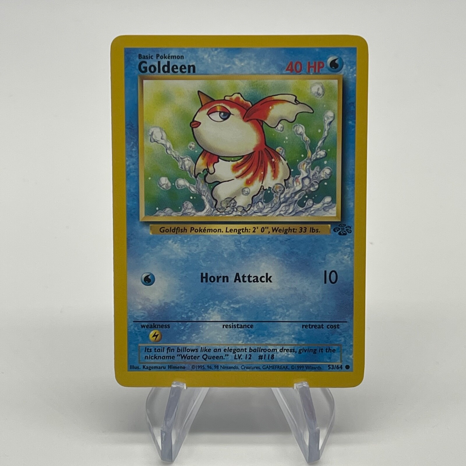 Goldeen 53/64  - Common - WoTC Vintage Jungle Set Pokemon Card NM/LP