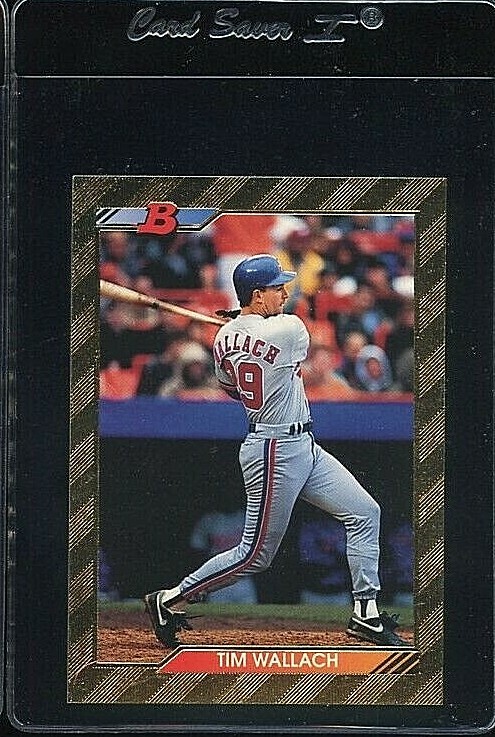 1992 BOWMAN GOLD FOIL #557 TIM WALLACH MONTREAL EXPOS 