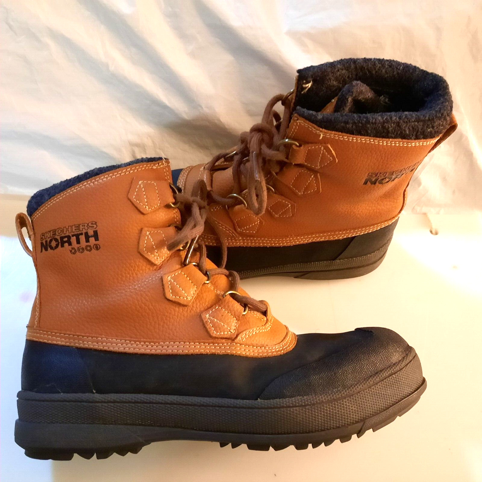 Skechers North Alamar Terence Winter Boots Insulated 72065 Men's Size 8 LTBR
