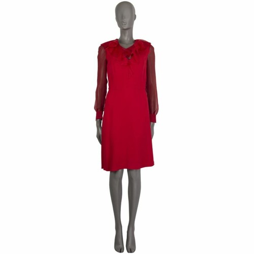 59561 auth VALENTINO red viscose 
