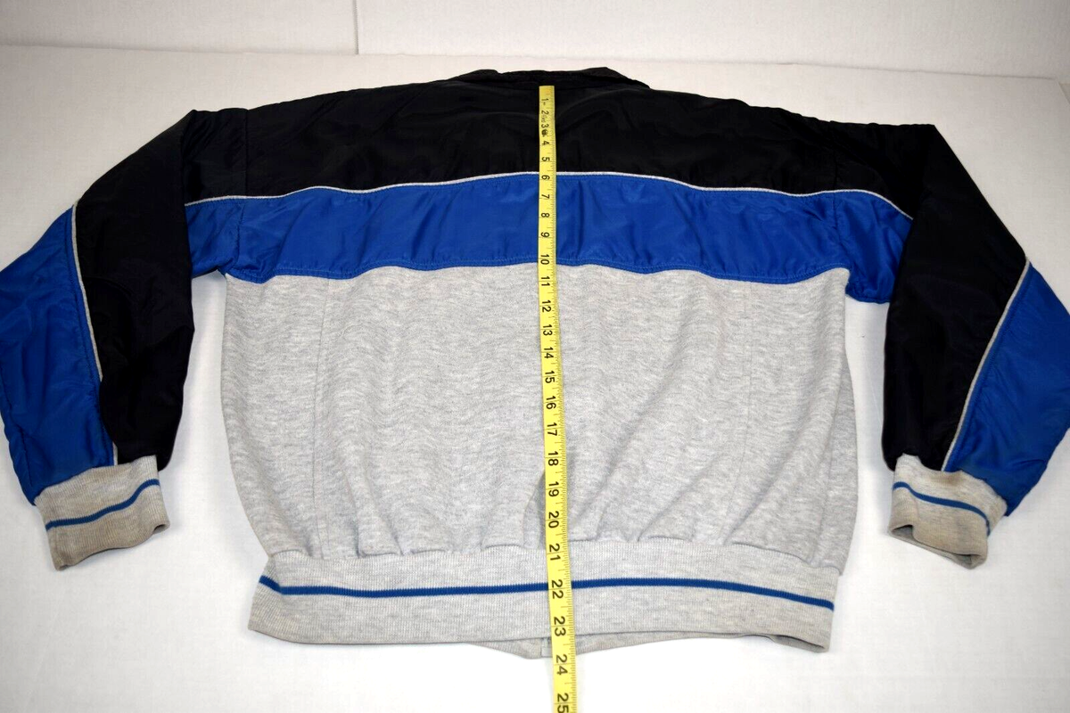 【VINTAGE】DIOR ブルゾン Christian Dior Jacket VTG 80s 3 Tone Gray Blue Sweatshirt