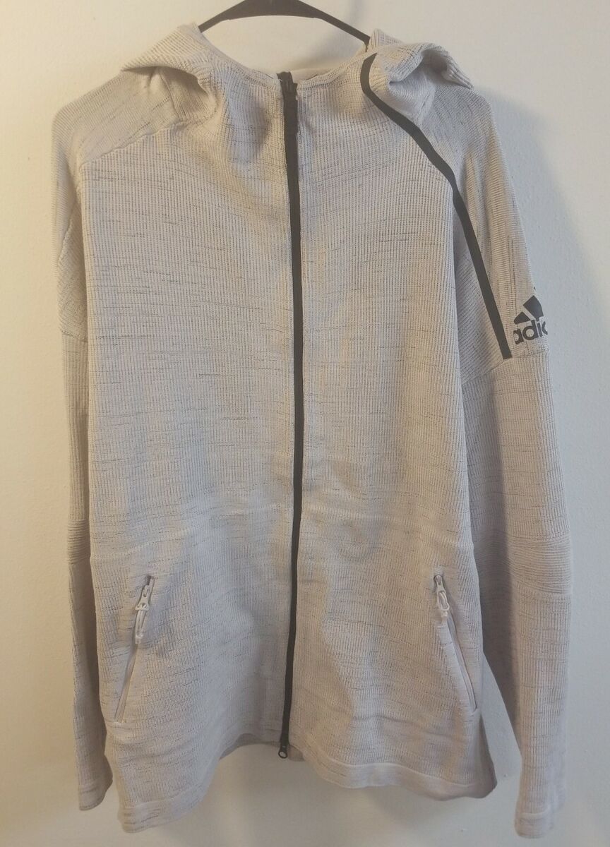 Adidas Z.N.E Prime HD Men's Full Zip Track Jacket Light Grey Adidas Z.N.E Prime HD Men's Full Zip Track Jacket Light Grey