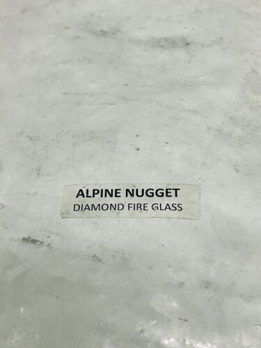 Diamant Feuerglas Klarglas Alpine Nugget Firepit Glas 2er Set 10 Pfund Taschen - Bild 3 von 3