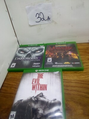 Xbox One Games The Evil Within, Darksiders, Warhammer The End Of Times Mature...