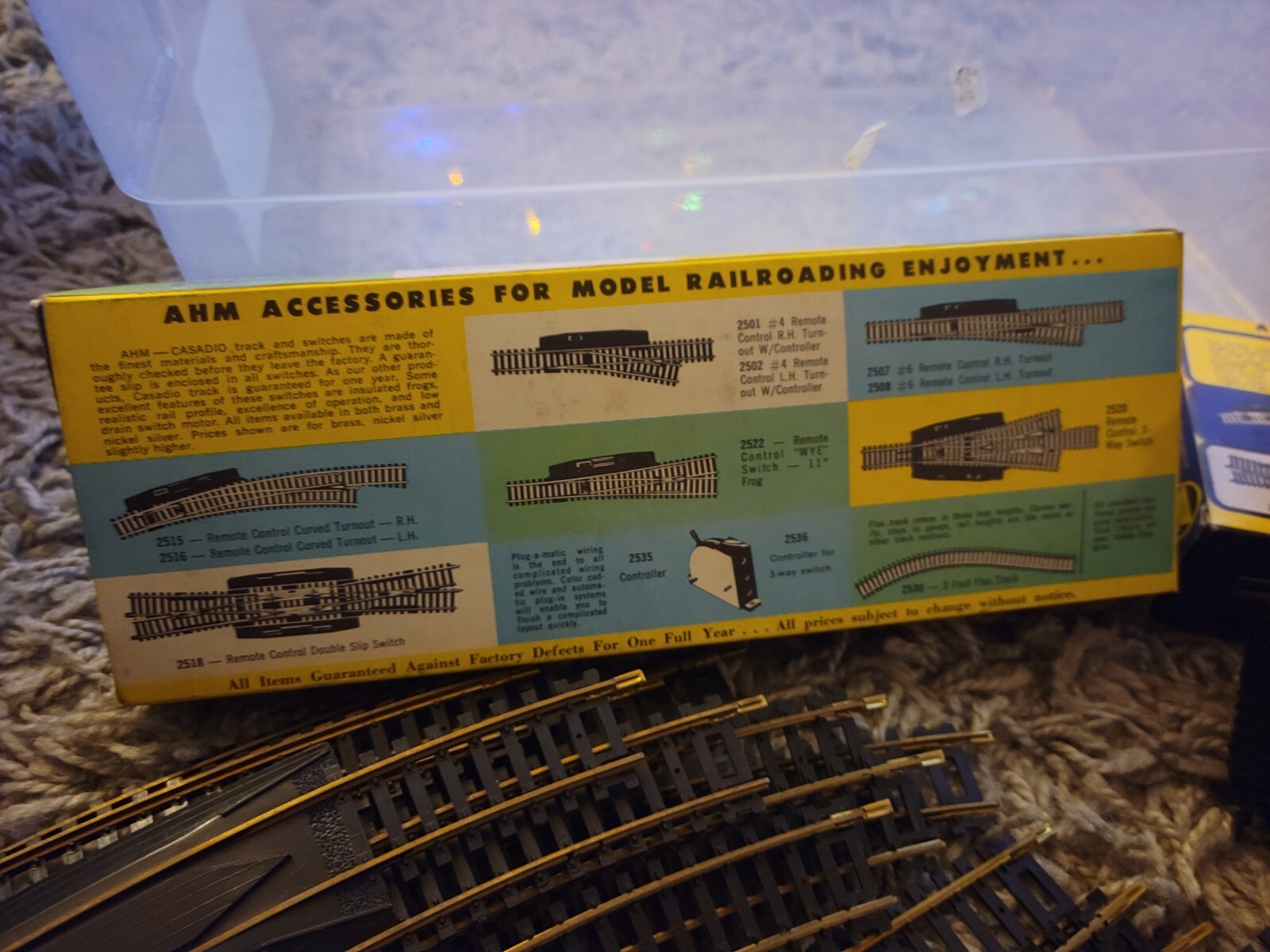 (11) Toy HO Train Cars Caboose Advertising AHM Trains Tracks Boxes LOT