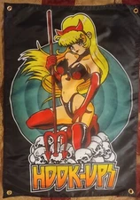 Hook Ups Skateboards Sexy Devil Girl Banner Flag Poster Birdhouse JK Industries 