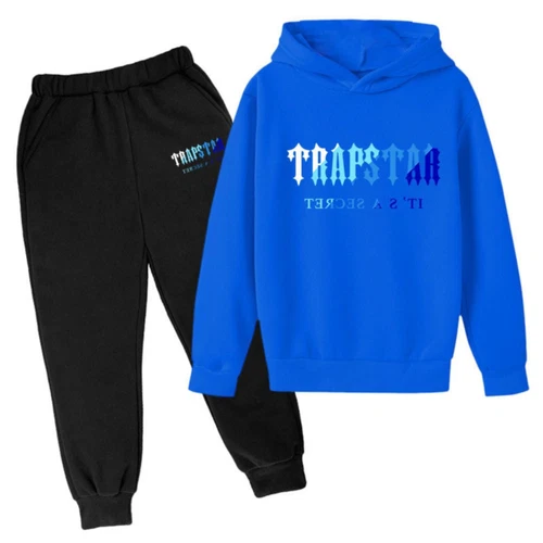 Niños Niños Chándales Dos Piezas Conjunto Suelto Sudadera con Capucha + Pantalones Correr Conjunto con Capucha NUEVO - Imagen 16 de 54