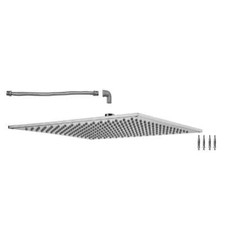 Jaclo S219-2.0-WH Shower Head 16" x 16" Square Flush Mount Rain WHITE New 