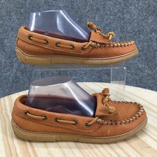 Minnetonka Shoes Womens 6 Moccasin Brown Kiltie Slip On Round Toe Comfort Casual