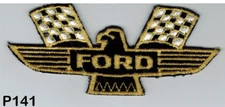 Vintage Ford Thunderbird 60's sew on patch ~ Rat Rod~ Hot Rod NOS 1960's