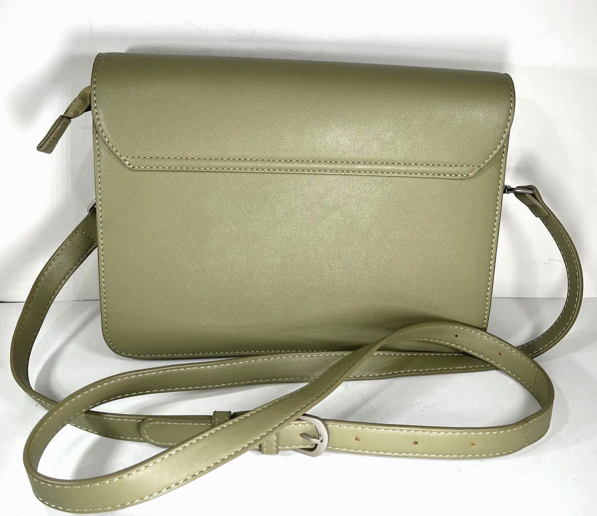 Pixie Mood Zoe Olive Green Vegan Faux Leather Crossbody Shoulder Bag