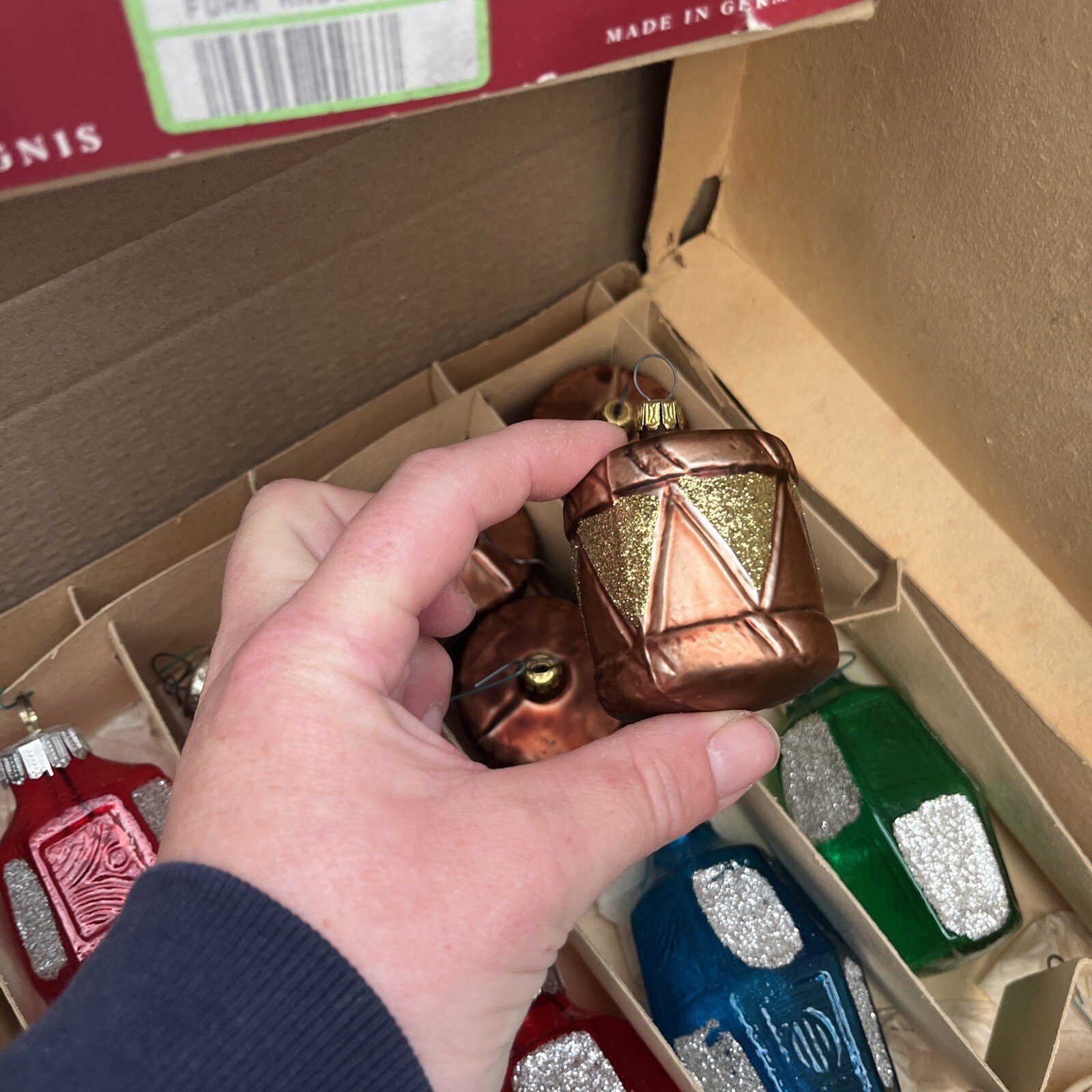 Vintage Glass Christmas Tree Baubles Decorations Job Lot eBay