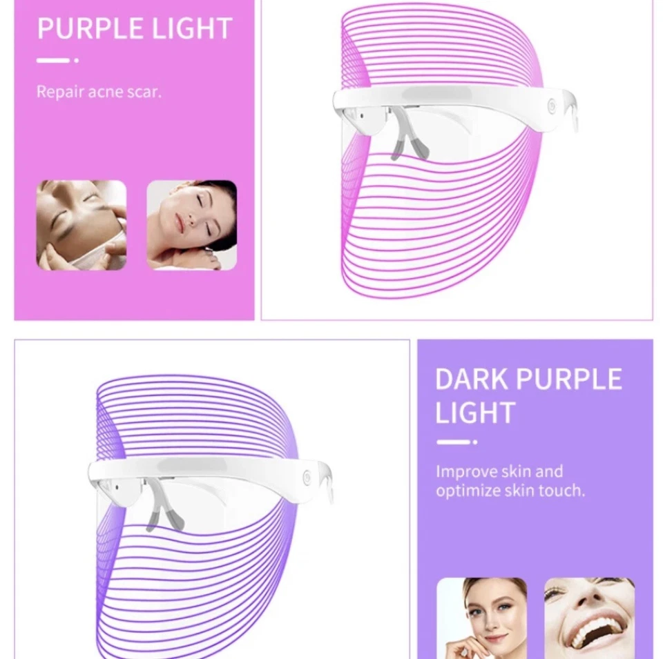 3-1 Colour LED Light Therapy Mask - Image 4 of 4