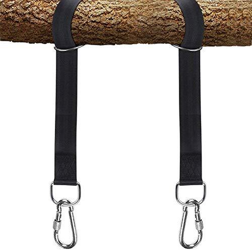Tree Swing Straps Hammock Hanging Kit Holds 2000 Lbs with Lock Snap Carabiners - Picture 1 of 8
