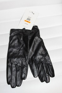 Calvin-Klein-Leather-Tech-Texting-Gloves-Black-Women-039-s-MSRP-68-NEW