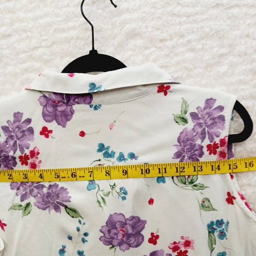 Bluse Gr. XL Blumen Knopfleiste Cottagecore Garden Morning Glories weich Mädchen Y2K - Bild 11 von 17