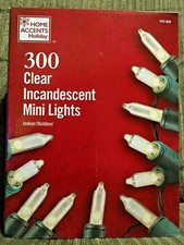 Home Accents Holiday 300 Clear White Mini Lights Green Wire Christmas Wedding