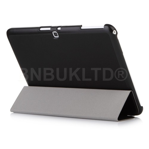 BLACK ULTRA THIN smart book Leather Case Cover for Various Samsung Galaxy tablet - Picture 7 of 7