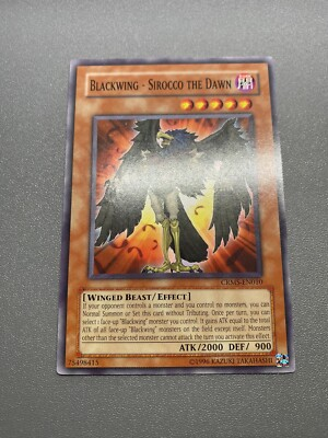 #ad Yu Gi Oh Blackwing Sirocco The Dawn Common Unlimited CRMS EN010 MP $1.23