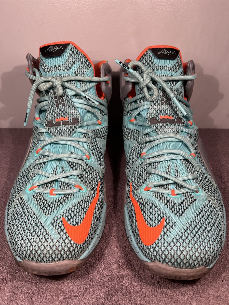 Nike teal blue Lebron 12 