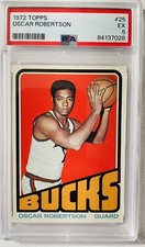 1971-72 Topps Oscar Robertson #25 PSA 5 EX Milwaukee Bucks HOF