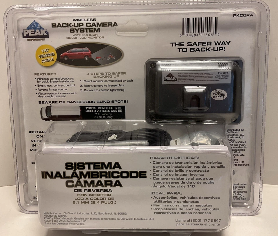 Peak Wireless Back-Up Camera System, New, Unopened - Image 2 of 4