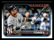 2024 Topps Gleyber Torres #210 New York Yankees Series 1 Baseball Card Mint