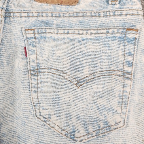 Vintage Levis Jean Shorts Mens 34* Acid Wash 505 XX 80s Grunge Fade Jorts Metal - Picture 6 of 12