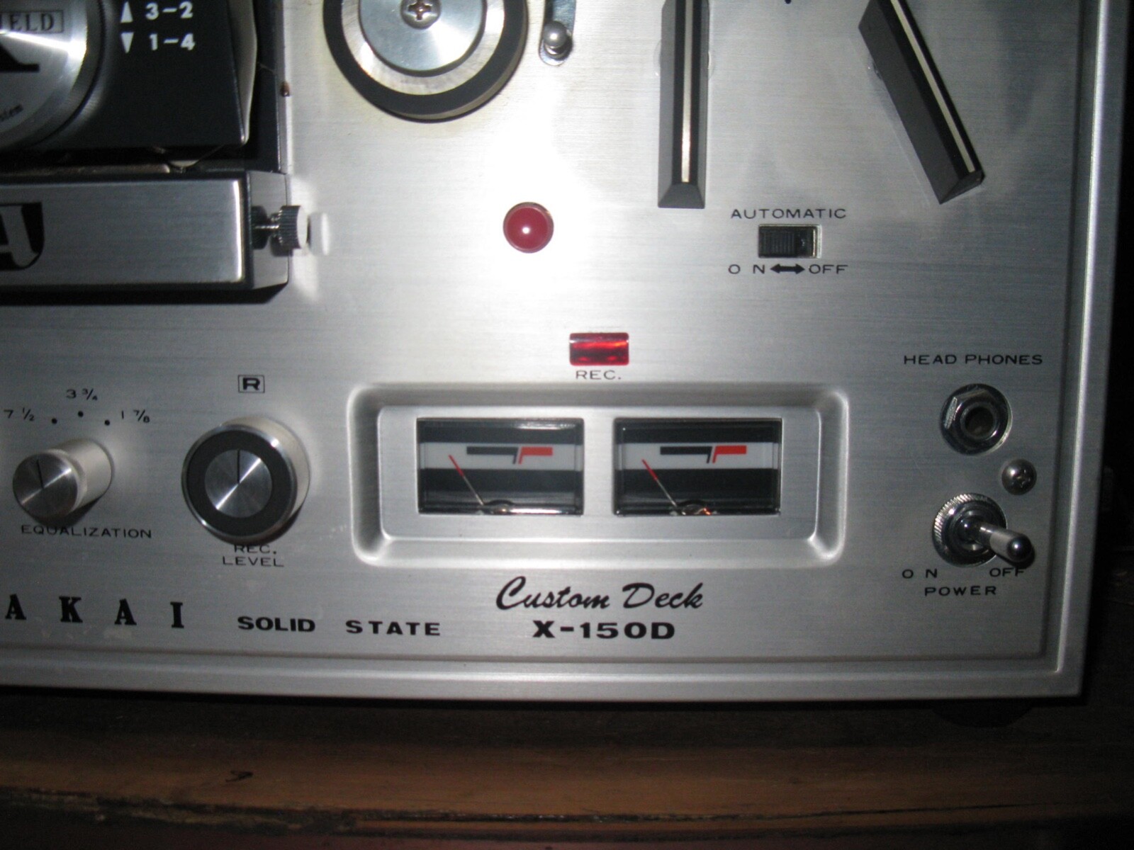 Akai Solid State X150D Custom Deck Stereo Reel To Reel Tape Recorder