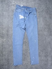 Levi's Jeans Womens 26x30 501 Skinny Blue Denim Pants Bottoms Light Wash Casual